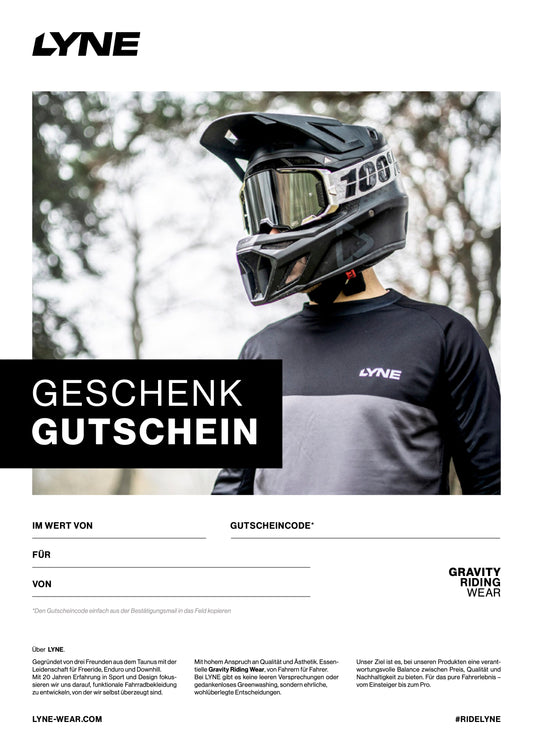 LYNE Gravity Riding Wear – Gutschein